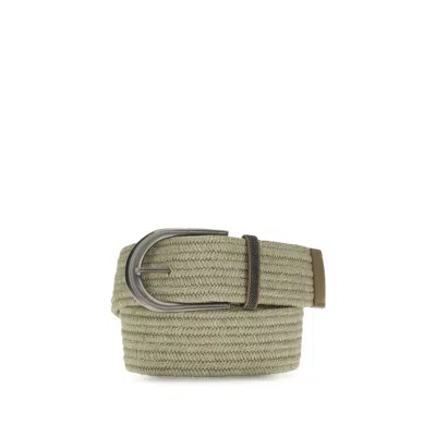 Brunello Cucinelli Beige Linen Regular Belt