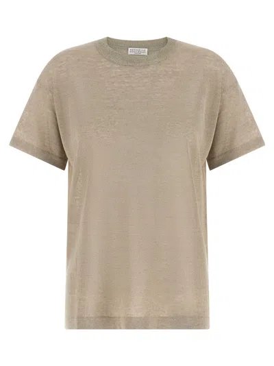 Brunello Cucinelli Beige Linen Women's Cardigan