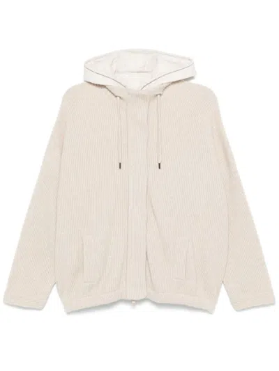 BRUNELLO CUCINELLI BEIGE LOGO JACKET