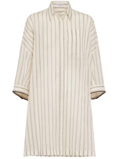Brunello Cucinelli Monili Chain-detail Shirt In Panama