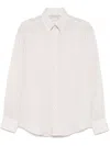 Brunello Cucinelli Linen Grey Shirt With Classic Button-down Design