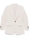 Brunello Cucinelli Beige Lurex Blazer In Neutral