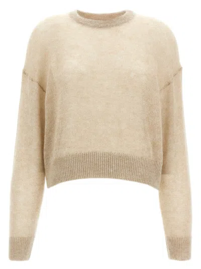 BRUNELLO CUCINELLI BEIGE LUREX SWEATER