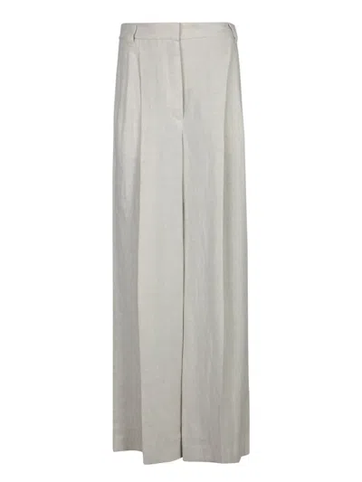 Brunello Cucinelli Beige Lurex Wide Trousers