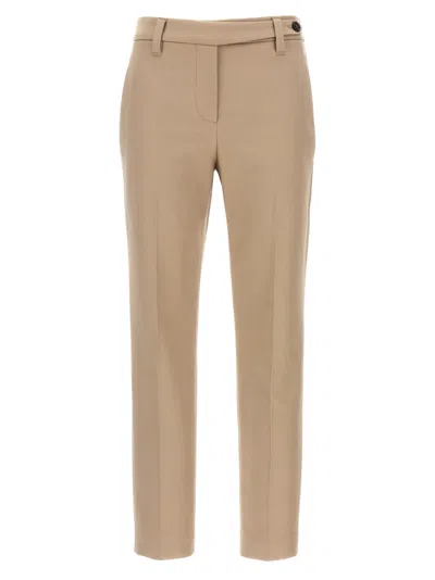 BRUNELLO CUCINELLI BEIGE MONILE COTTON PANTS