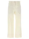 Brunello Cucinelli Crop Pants With Belt Loops And Pockets In Neutral