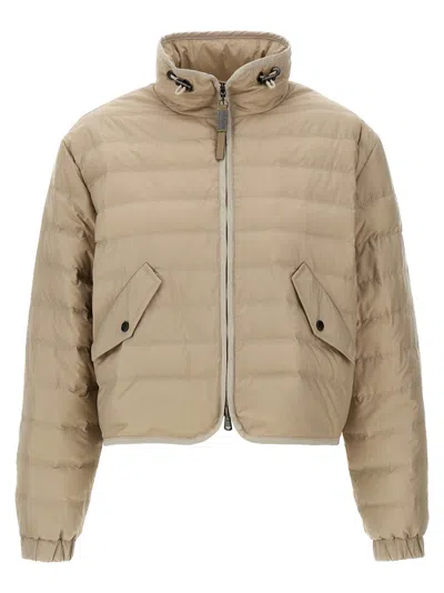 BRUNELLO CUCINELLI BEIGE MONILE QUILTED JACKET