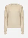 Brunello Cucinelli Beige Monili Cotton Sweater