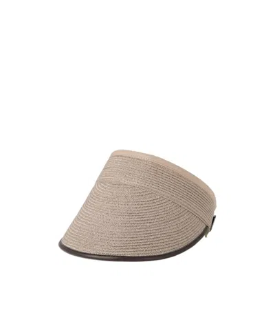 BRUNELLO CUCINELLI BRUNELLO CUCINELLI WOVEN VISOR