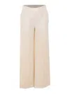 Brunello Cucinelli Women Wide-leg Tailored Linen Trousers In Nude
