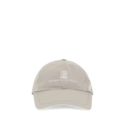 Brunello Cucinelli Beige Polyester Cap (baseball Hat) In Neutral
