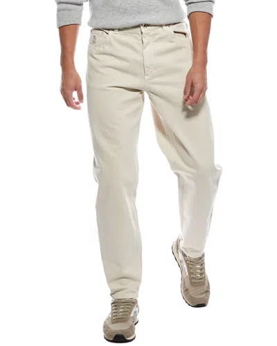 Brunello Cucinelli Beige Relaxed Fit Jean In Neutral
