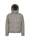 Brunello Cucinelli Women Beige Reversible Hooded Down Jacket In Brown