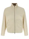 Brunello Cucinelli Reversible Leather Bomber Jacket