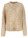 Brunello Cucinelli 'rustic Dazzling Net' Sweater