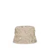Brunello Cucinelli Mcap99001 Embroidered Sequin Bucket Hat In Brown