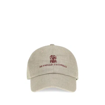 Brunello Cucinelli Visor Cap In Neutral