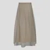 Brunello Cucinelli Monili-detail Skirt In Nutshell