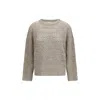 Brunello Cucinelli Micro Sequin Sweater Sweaters And Cardigans Beige