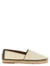 Brunello Cucinelli Round Toe Espadrilles With Woven Sole In Beige
