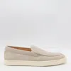 Brunello Cucinelli Men's Hybrid Venetian Suede Slip-ons In Oat