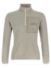 Brunello Cucinelli Beige Solid Turtleneck Sweater In Gray
