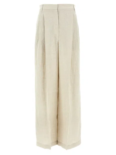 BRUNELLO CUCINELLI BEIGE SPARKLING PANTS