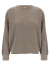 Brunello Cucinelli Ribbed Crew Neck Knitwear With Lurex Shine