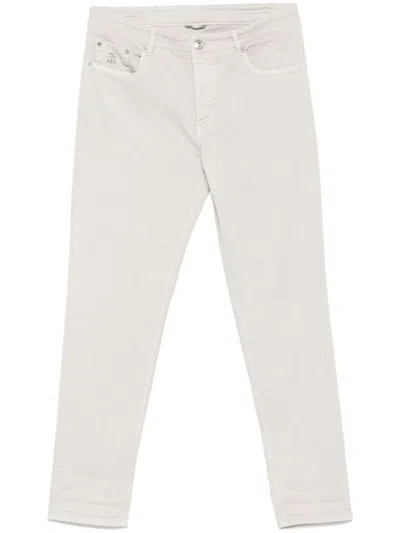 Brunello Cucinelli Beige Straight-leg Cotton Jeans