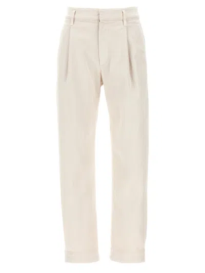 BRUNELLO CUCINELLI BEIGE STRETCH DENIM PANTS