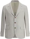 Brunello Cucinelli Single-breasted Check Blazer