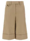Brunello Cucinelli Rolled Hem Bermuda Shorts In Beige