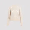Brunello Cucinelli Diamond Pattern Wool Mohair Sweater In Nude & Neutrals