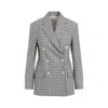 Brunello Cucinelli Double-breasted Virgin Wool Jacket With Check Pattern