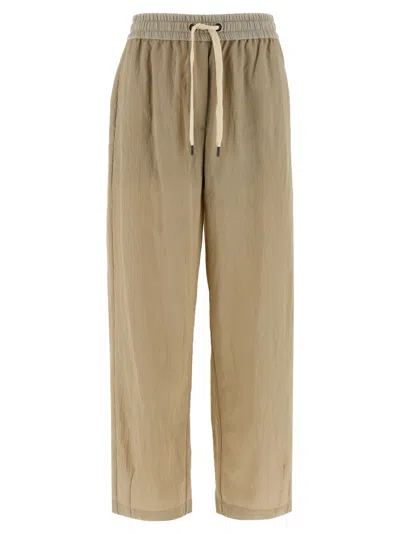 BRUNELLO CUCINELLI BEIGE VISCOSE PANTS