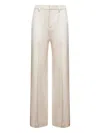 Brunello Cucinelli Monili Detailed Straight Leg Trousers In Neutral