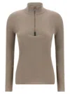 Brunello Cucinelli Beige Wool Knit Turtleneck Sweater In Neutral