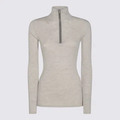 Brunello Cucinelli Beige Wool Knitwear
