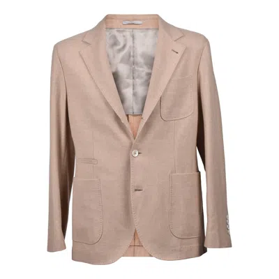 Brunello Cucinelli Single Breasted Blazer In Brown