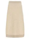 Brunello Cucinelli Women Cashmere Skirt In Neutral