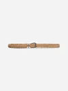 Brunello Cucinelli Beige Woven Reversed Calfskin Belt