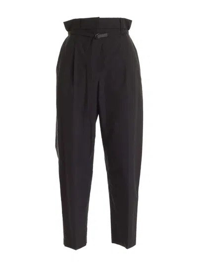 Brunello Cucinelli Belt Casual Pants In Black