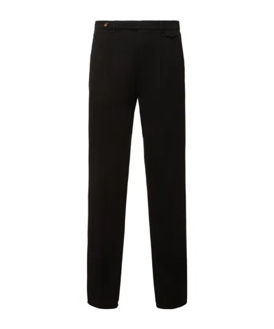Brunello Cucinelli Belt-loop Casual Pants In Black