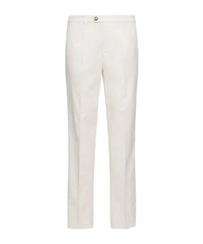Brunello Cucinelli Belt-loop Casual Pants In White