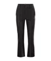 Brunello Cucinelli Stretch Nappa Leather Square Cigarette Trousers With Jewellery In Black