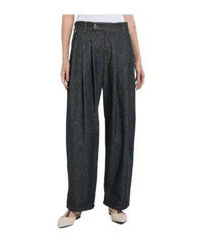 Brunello Cucinelli Belt Loop Casual Pants In Black