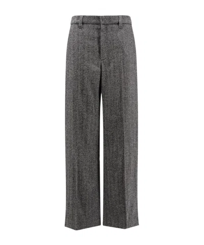 BRUNELLO CUCINELLI BRUNELLO CUCINELLI STRAIGHT LEG HERRINGBONE TROUSERS