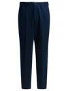 Brunello Cucinelli Slim Fit Trousers With Practical Pockets In Blue