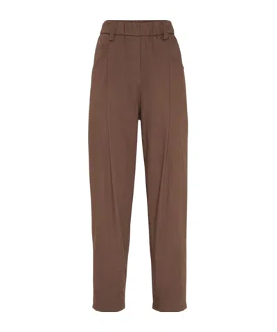 BRUNELLO CUCINELLI BRUNELLO CUCINELLI ELASTIC WAIST PANTS