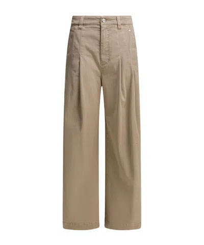 Brunello Cucinelli Belt Loop Casual Pants In Brown